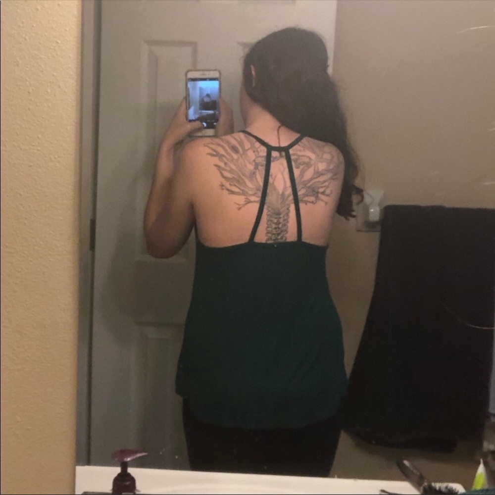 Green Ribbed Tank - Picture 5 of 7